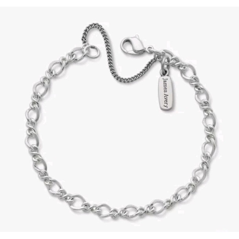James Avery Medium Twist Charm Bracelet Sterling Silver Size Medium NIB